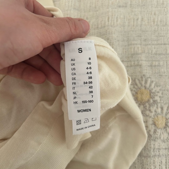 Lilysilk Silk boatneck top in Cream - Picture 6 of 6